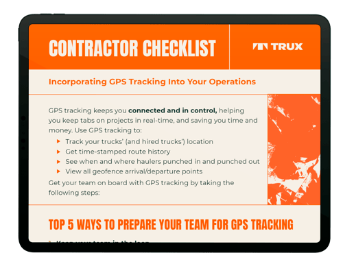 Contractor Checklist - tablet 