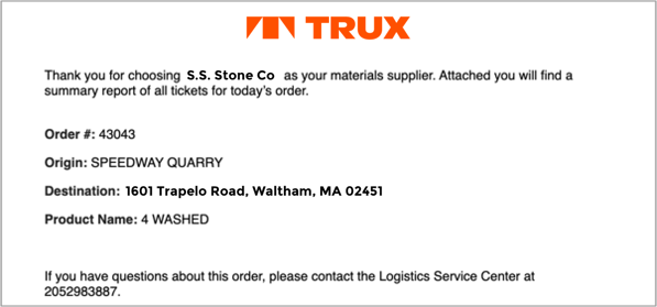 Delivery Summary