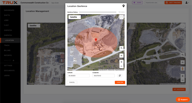 Set Geofence