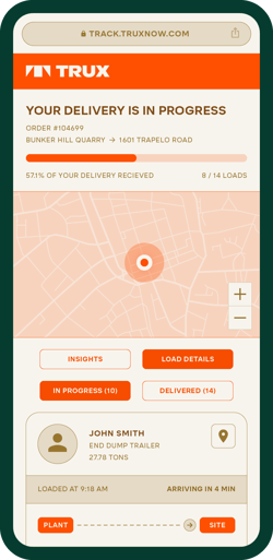 Order Delivery Tracker - Trux 