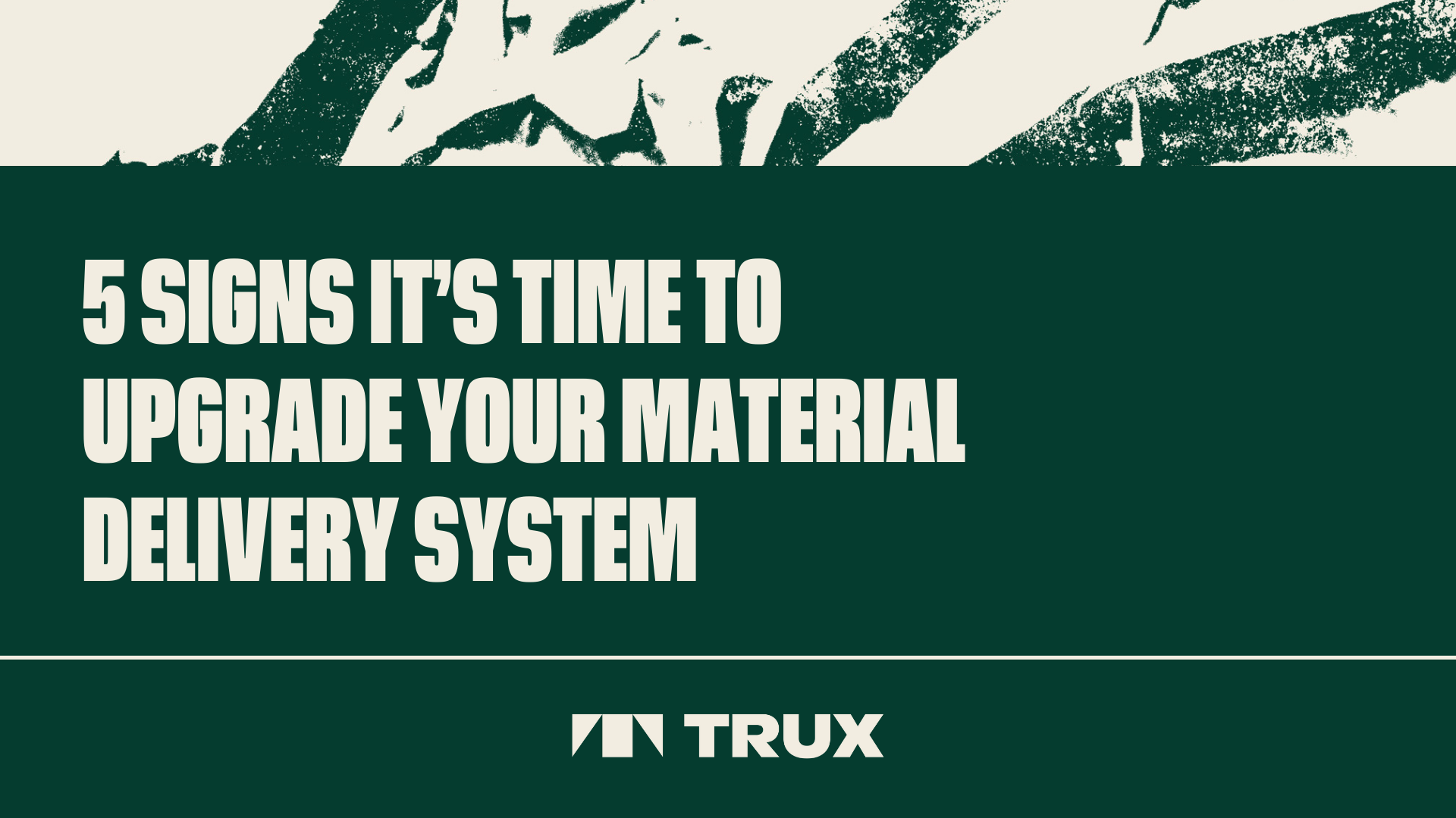 ebook 5 Signs Its Time To Upgrade Your Material Delivery System (cover)